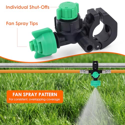 6-Nozzle Folding Sprayer Boom – 122" Spray Coverage for ATV & UTV Sprayers, Row Crop, Adjustable Spray Patterns, Folding Design for Easy Transport (Sprayer Boom) - style: Sprayer Boom