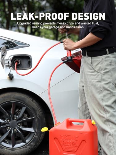 Cordless Fuel Transfer Pump, Gas Siphon Pump for Gasoline, Hand Siphon Pump