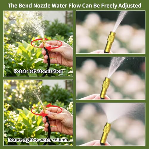 100FT Drip Irrigation System, 5/16” Tubing Automatic Garden Watering System - size: 5/16”