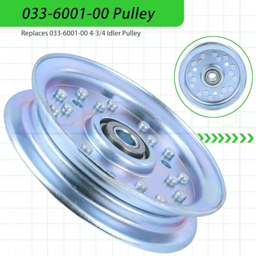033-6001-00 4-3/4 Idler Pulley for Badboy ZT Elite 60 MZ 42 Decks - color: A20 1xBad Boy 033-6001-00