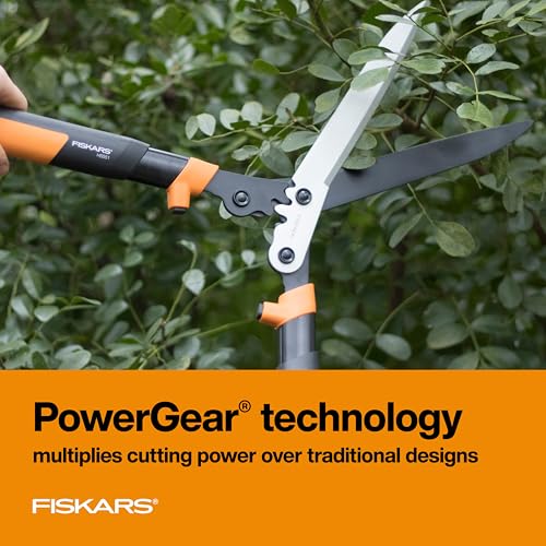 Fiskars 23" PowerGear2 Garden Hedge Shears, Hedge Clippers, 10" Blades - style: 23" PowerGear2