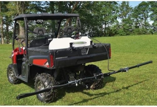 7 Nozzle Boom Sprayer Kit for UTS Hitch Mount with 140 inch Coverage, Quick Attack System, 2 Inch Reciever, Universal Components, Heavy Duty Construction
