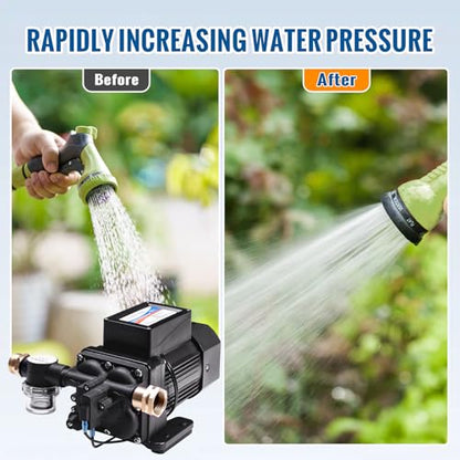YOUNGTREE Brushless 110V Water Pressure Transfer Pump Continuous Duty 6.0GPM 55PSI On Demand Fresh Water Diaphragm Pump 110 Volt AC for Irrigation Garden Home Pool Car Washing Rain Barrel Industry - size: 6.0GPM-55PSI-110VAC-Brushless