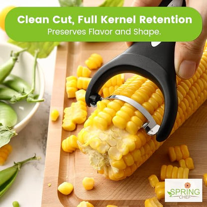 Spring Chef Stainless Steel Corn Peeler, Corn on the Cob Stripper Tool