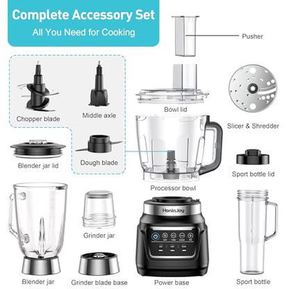All-in-One Blender Food Processor, 10-in-1 Blenders for Kitchen