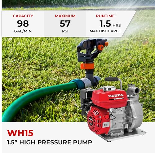 Honda WH15 1 1/2-Inch High Pressure Water Pump (WH15XT2A)
