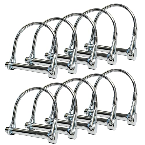 10 Pack, NRJSSCC Trailer Coupler Pin and Locking Pin，Trailer Hitch Pin