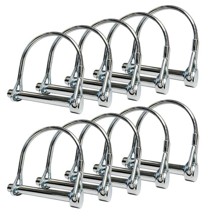 10 Pack, NRJSSCC Trailer Coupler Pin and Locking Pin，Trailer Hitch Pin