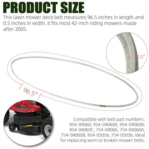 TonGass 42" Lawn Mower Deck Belt Compatible with MTD Troy Bilt Mower