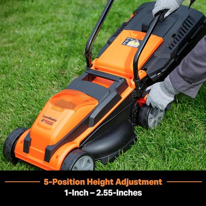 LawnMaster CLM2413A Cordless 13-Inch Lawn Mower 24V Max with 2X4.0Ah Battery and a Charger - color: 13-Inch