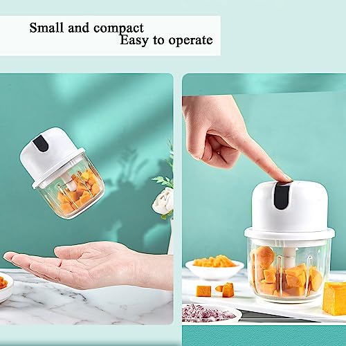 1.5 CUP Garlic Chopper,Electric Mini Food Processor,Portable Veggie Chopper - size: 1.5 CUPS