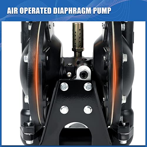 Dollate QBY4-25L Air Operated Double Diaphragm Pump, 1 inch Outlet