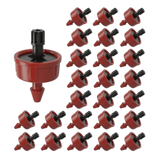 1 GPH Pressure Compensating Drippers for Irrigation System,25 Pack - size: 1 GPH 25PCS