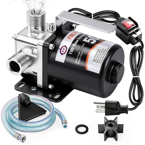 FMCNMech 110V Portable Electric Water Transfer Pump - color: Water Pump With Switch