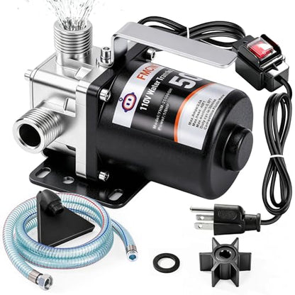 FMCNMech 110V Portable Electric Water Transfer Pump - color: Water Pump With Switch