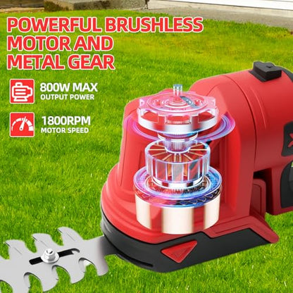 4-in-1 Electric Pole Hedge Trimmer, Cordless Bush Trimmer & Grass Shear