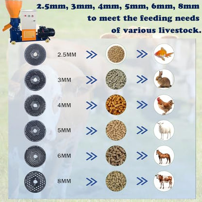 110V Feed Pellet Mill Machine w/Control Box Pellet Maker Machine