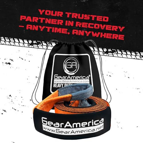 GearAmerica Heavy Duty Tow Strap 3" x 20-35,053 lbs Tree Saver, 2 Pack - color: 3"x20', size: 2 Pack