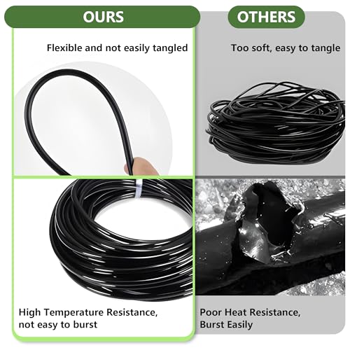 Drip Irrigation Kit for Garden, Quick-Connect Plant Watering System 230FT - size: 230FT