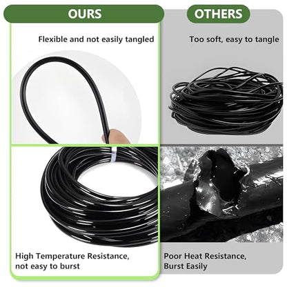 Drip Irrigation Kit for Garden, Quick-Connect Plant Watering System 230FT - size: 230FT