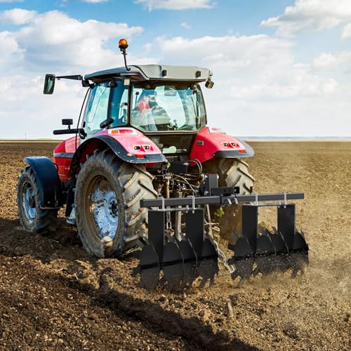 GarveeLife 2 Pieces of ATV Disc Plow Implement, Pull Behind Tiller Disc Plough Harrow for Tractor Attachments