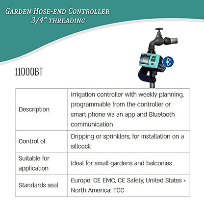 Galcon 11000 Series Hose Timers Irrigation Controller for Watering Balcony & Small Garden - style: Bluetooth