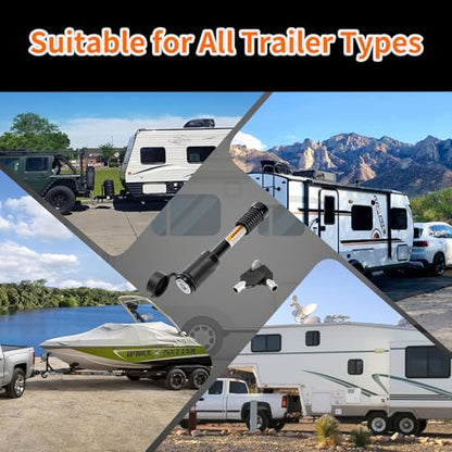 METOWARE Trailer Hitch Lock, Fit 2"-3-1/2" Class III/IV/V Receiver, 1 Pack - size: 1 Pack