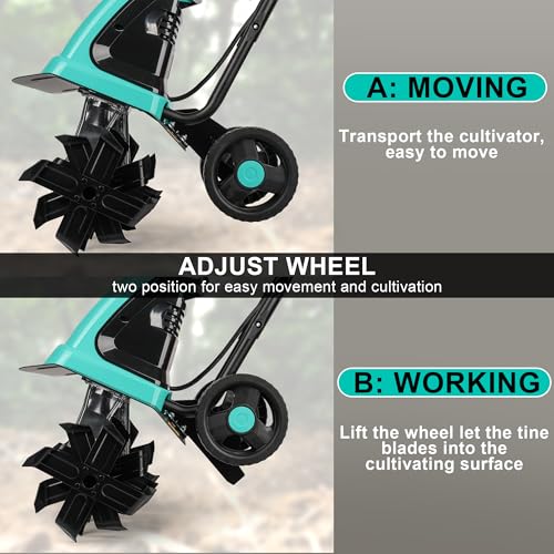 IncwBo 16'' 13.5AMP Corded Electric Garden Roto Tiller Cultivator Powerful - size: 13.5 AMP-16 INCH