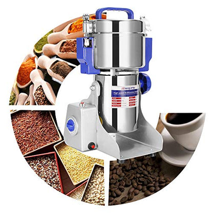 Moongiantgo 1500g Commercial Spice Grinder 3000W Grain Grinder Mill, 110V - size: 1500g Swing Type