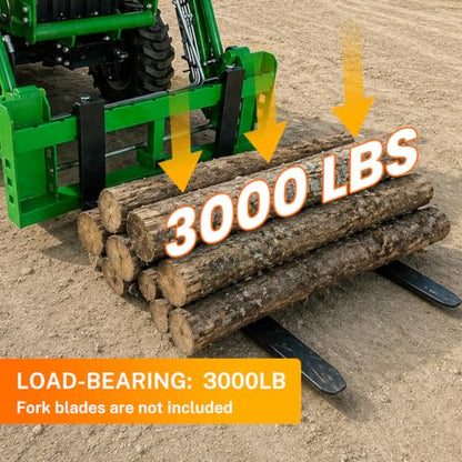 HECASA Pallet Fork Compatible with John Deere Loaders 200 300 400 500