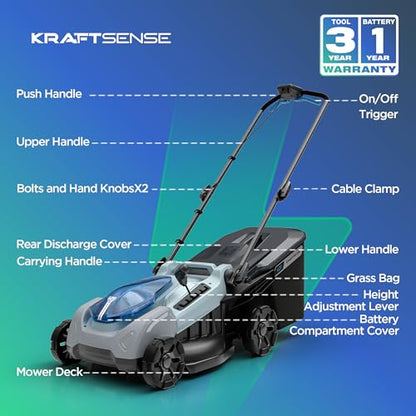 18-Inch 40V Max Brushless Cordless Push Lawn Mower