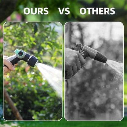 Metal Garden Hose Nozzle, Heavy Duty Water Hose Nozzle (Black) - color: Black