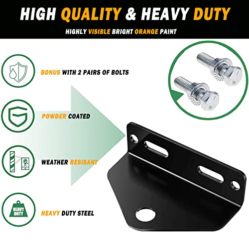 Universal Heavy Duty Zero Turn Mower Trailer Hitch with Magnetic Hitch Pin - color: Red+Black