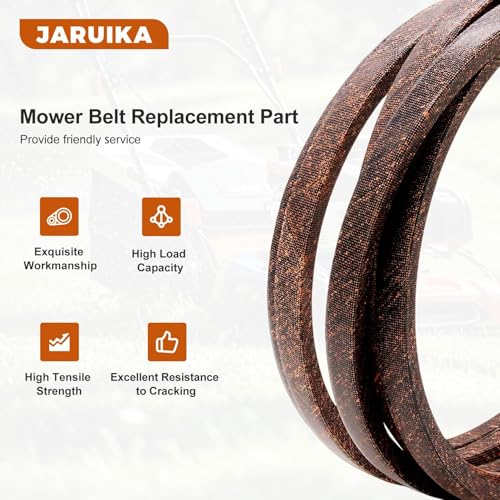 130801 Drive Belt Replacement for Craftsman 532138255 138255 160855 24690 Husqvarna AYP 532130801 532160855 （1/2'' x 95.25''） - color: Brown, size: 1/2"×95.25"(130801)