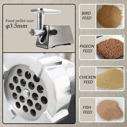 3.5MM Electric Feed Pellet Machine for Birds Fish Cats Food Maker