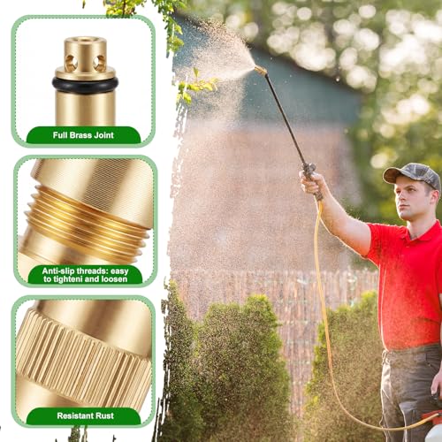 LEIFIDE 2 Pack Brass Adjustable Cone Nozzle Compatible with 6-6000 Sprayers