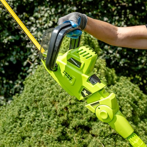 Earthwise CVPH43018 4.5-Amp 2-in-1 Convertible Pole Hedge Trimmer - style: 2-in-1 Pole Hedge Trimmer