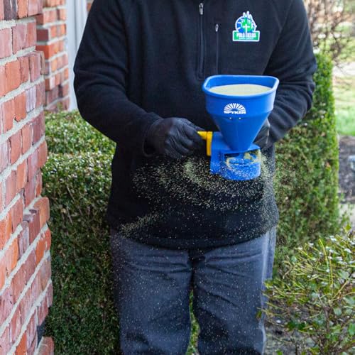 Spyker Winter Weather De-Icing Kit: Ergo-Pro 50 Pound Winter Spreader with 5 Pound Handheld Spreader