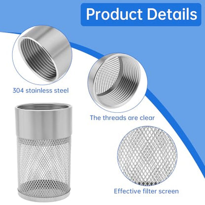 40MM Inlet Suction Strainer Mesh Filter Garden Washers Water Pipe Filter - size: 40mm G1.2 inch