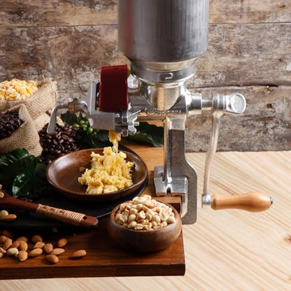 Victoria Manual Cast Iron Grain Mill 2400g with High Hopper - size: High 2400gr