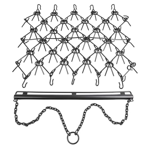 ECOTRIC Drag Chain Harrow 4'W x 4'L Compatible with UTV Lawn Garden Tractor