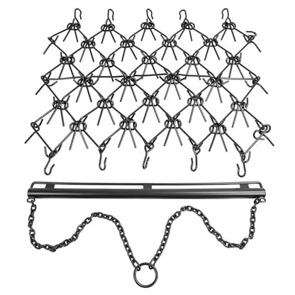 ECOTRIC Drag Chain Harrow 4'W x 4'L Compatible with UTV Lawn Garden Tractor