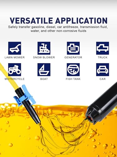 Cordless Fuel Transfer Pump, Electric Gas Transfer Pump, 3 GPM High Flow - size: w/ Locking Clip