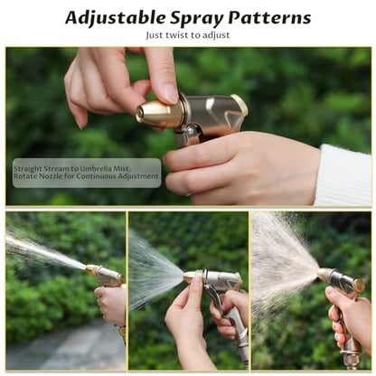 Lichamp Heavy Duty Garden Hose Nozzle Sprayer, High Pressure Water Nozzle