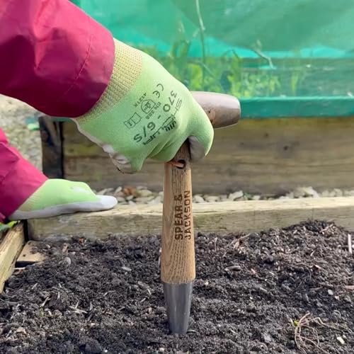 Spear & Jackson Traditional Stainless Dibber Planting Tool, Durable Ergonomic Design for Efficient Planting and Transplanting