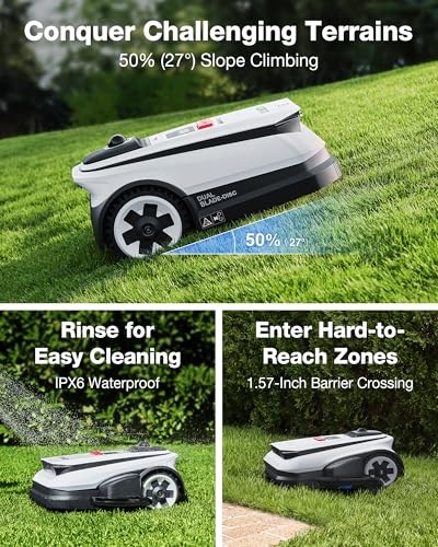 ECOVACS Goat A2000 LiDAR PRO Robot Lawn Mower, Dual LiDAR Navigation