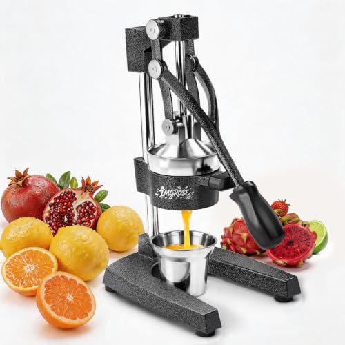 Manual Lemon Juicer Squeezer – Hand juicer Cast Iron - color: Dark Grey