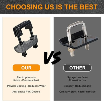 Anti Rattle clamp Hitch Tightener, Stabilizer for 2" Trailer Hitches - color: 2"-B, size: 2"