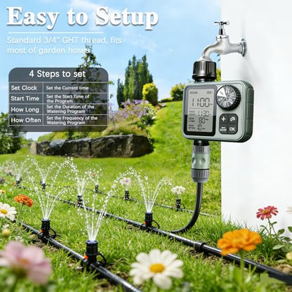 Digital Pogrammable Hose Timers with Rain Delay/Manual/Automatic