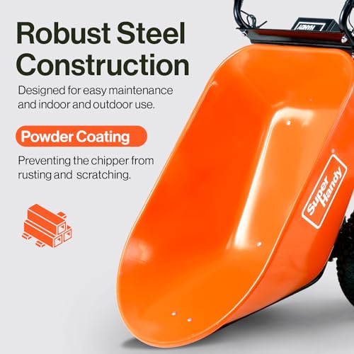 SuperHandy Electric Wheelbarrow Utility Cart, 24V, 330 lb, Power Wagon